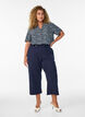 7/8 broek met losse pasvorm, Blauw, Model image number 0
