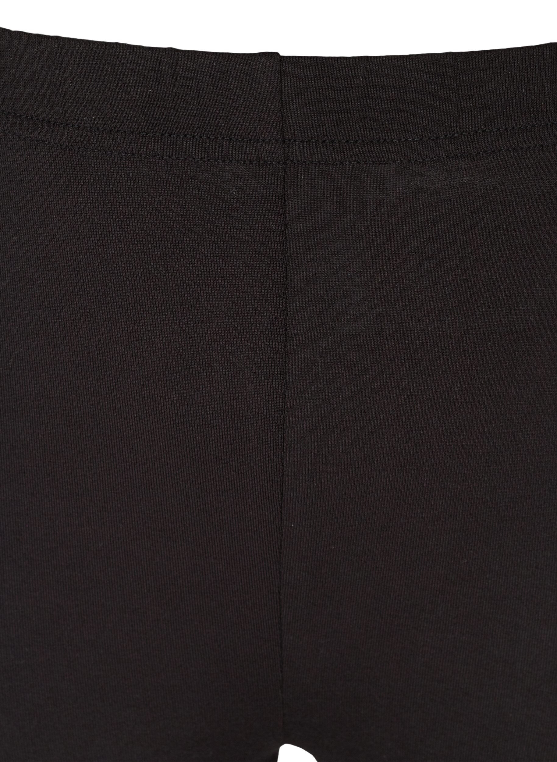 Zizzi Legging 3/4 avec boutons, Black, Packshot image number 2