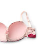 Voorgevormde bh met bloemenprint en kanten details, Roze, Packshot image number 3