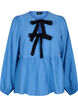 Viscose blouse met strikjes en lange mouwen, Riverside Black Bow, Packshot image number 0