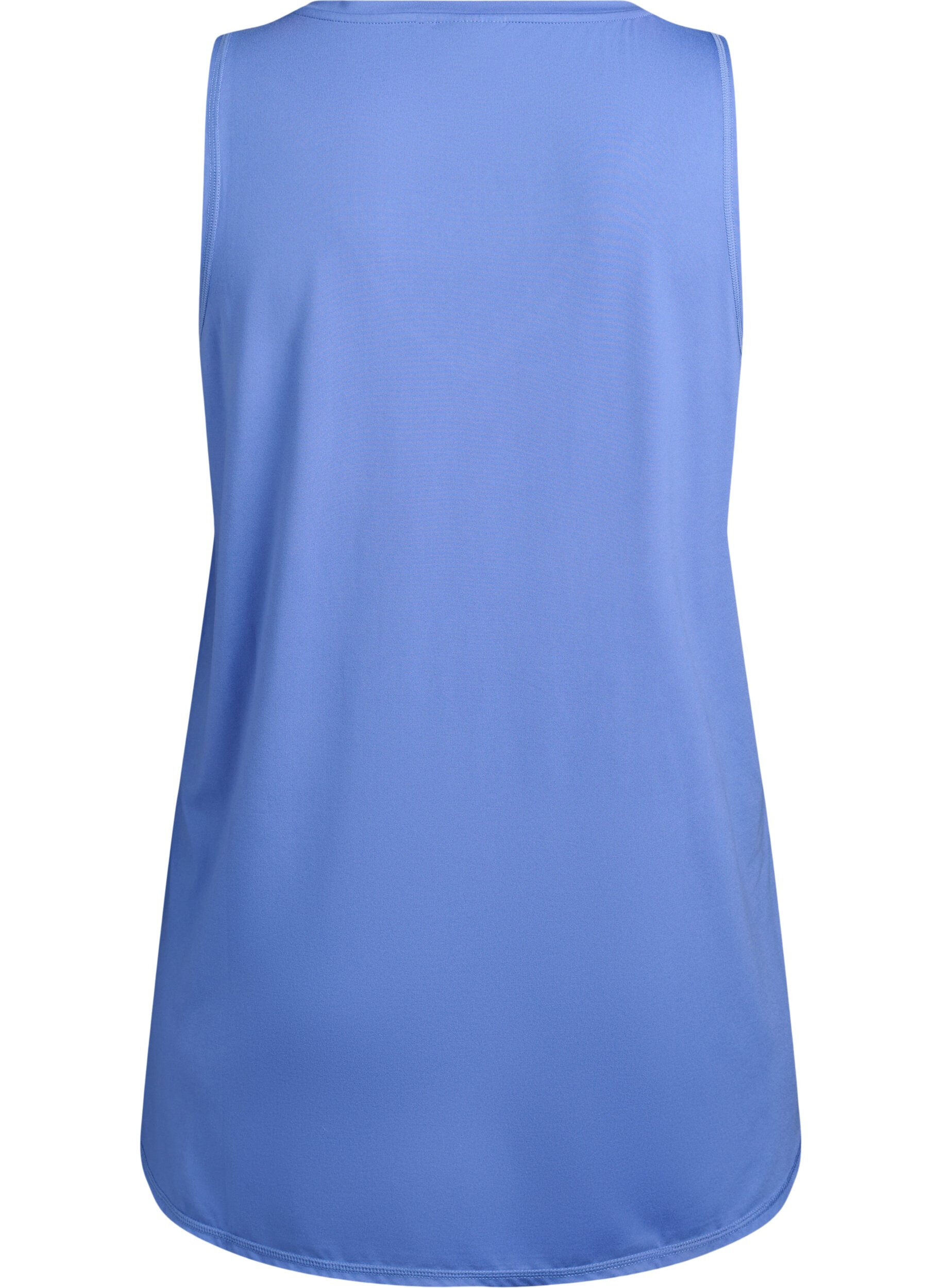 ZizziWorkout top met V-hals, Blauw, Packshot image number 1
