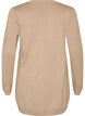 Long cardigan tricot&eacute; dans un m&eacute;lange de viscose, Beige, Packshot image number 1