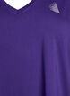 Top de sport avec col en V, Violet, Packshot image number 2