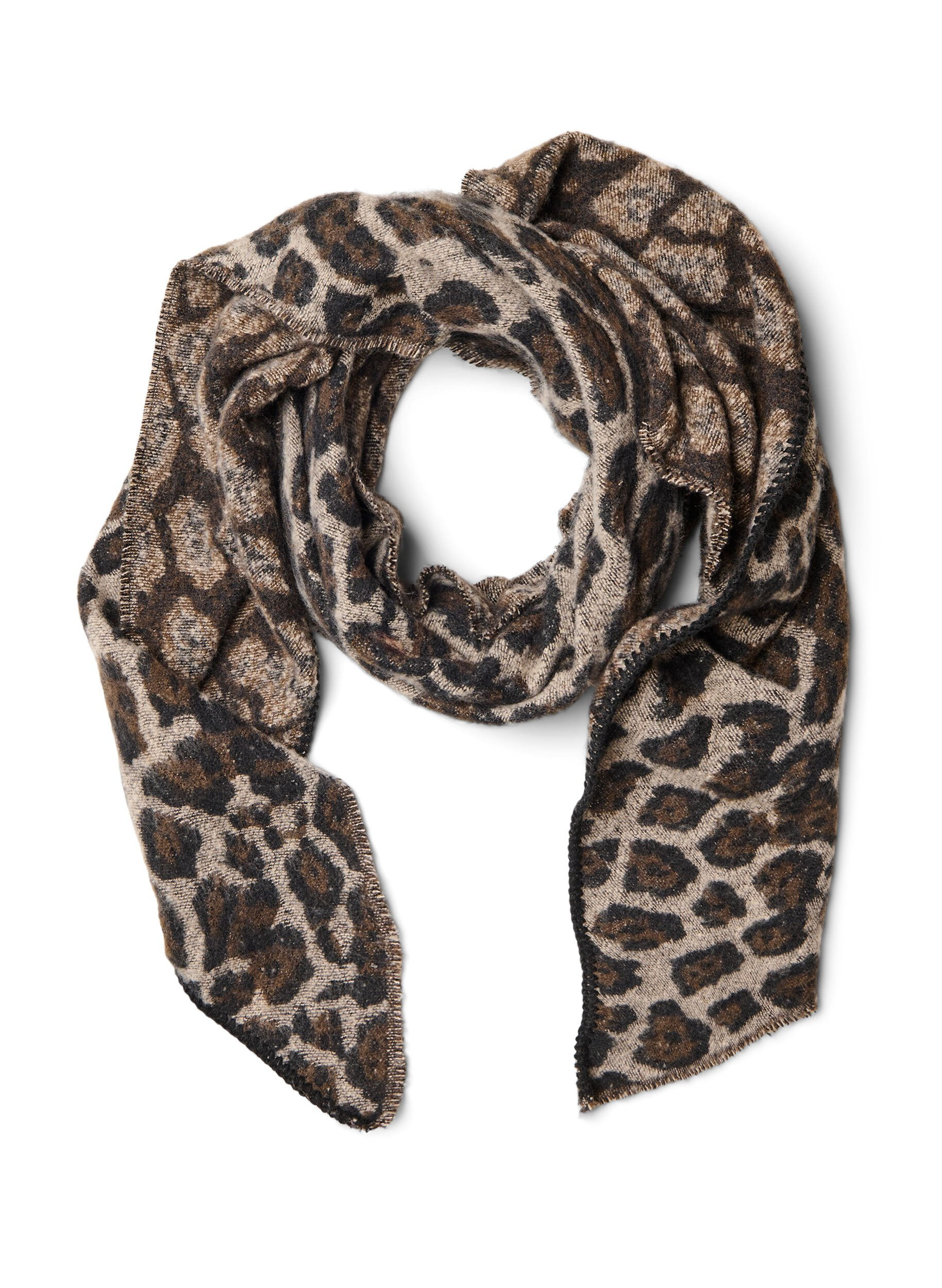 Zachte sjaal met patroon en warme kleuren