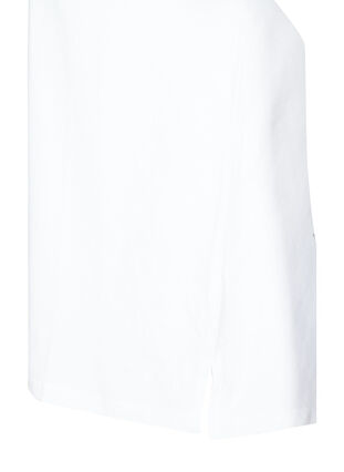 T-shirt en coton à paillettes, Bright White, Packshot image number 3
