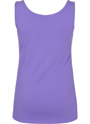 Top basique de couleur unie en coton, Ultra Violet, Packshot image number 1