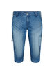 Slim fit capri jeans met zakken, Blauw, Packshot image number 0