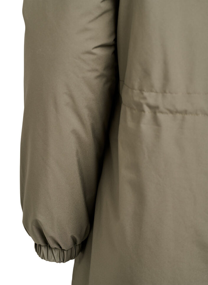 Lichtgewicht gewatteerde parka met een capuchon, Groen, Packshot image number 4