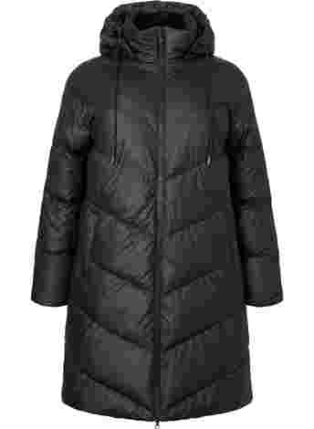 Veste d'hiver imperméable avec capuche détachable