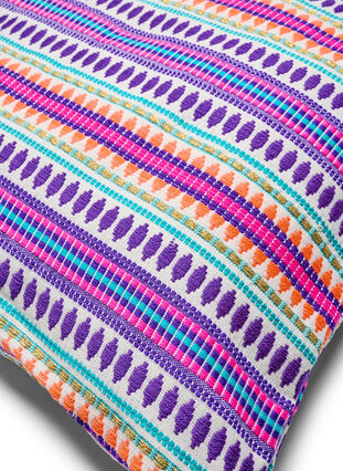 Kussenhoes met kleurrijk patroon, Purple Comb, Packshot image number 1