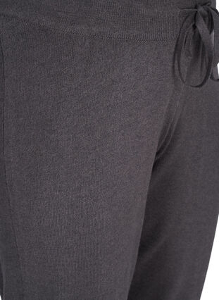 Pantalon en maille avec cordon de serrage , Dark Grey Melange, Packshot image number 2
