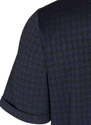 Robe à carreaux à manches courtes, Navy, Packshot image number 3