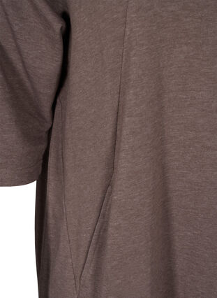 Article en promotion - Robe pull en coton avec poches et manches 3/4, Iron Melange, Packshot image number 3