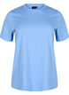 T-shirt basique en coton &agrave; col rond, Bleu Clair, Packshot image number 0