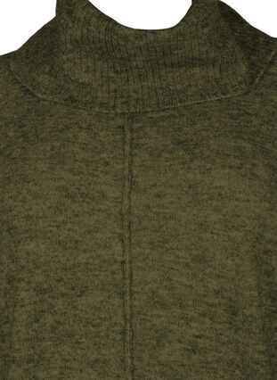 Pull en tricot mélangé avec col roulé, Winter Moss Mel., Packshot image number 2