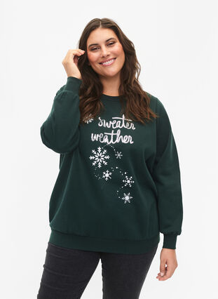 Kerst sweatshirt, Scarab SWEATER, Model image number 0