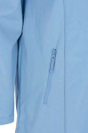 Veste softshell courte à capuche, Blue Shadow, Packshot image number 3