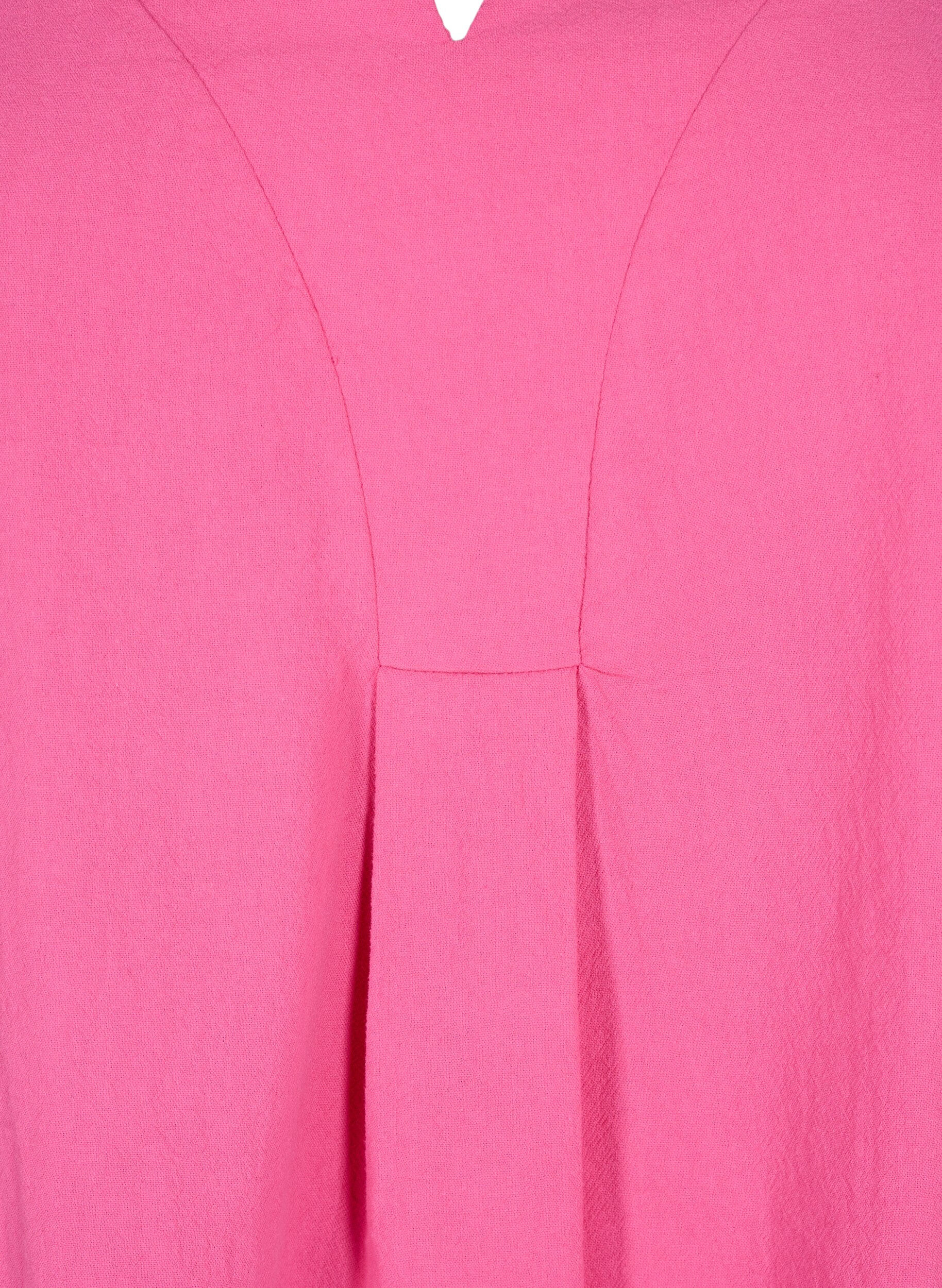 Zizzi FLASH - Blouse en coton &agrave; manches mi-longues, Raspberry Rose, Packshot image number 2
