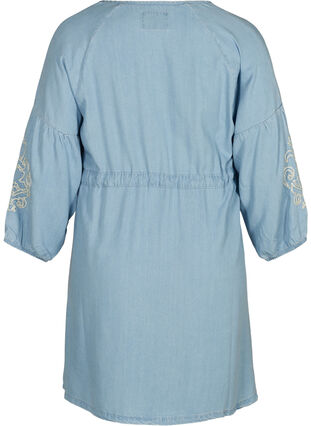 Denim jurk, Light blue denim, Packshot image number 1