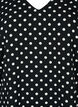 Bedrukte top met v-hals, Black Dot, Packshot image number 2