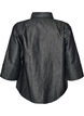Chemise en jean avec fil paillet&eacute; et manches 3/4, Gris anthracite, Packshot image number 1