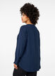 Streepjes overhemdblouse, Blauw, Model image number 2