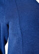 Blouse en jersey c&ocirc;tel&eacute; &agrave; coupe &eacute;vas&eacute;e, Bleu, Packshot image number 3
