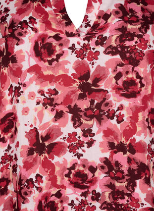 Katoenen jurk met bloemenprint, Pink AOP Flower, Packshot image number 2