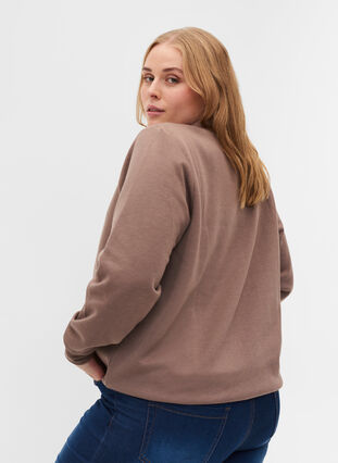 Sweatshirt met lange mouwen en print, Iron, Model image number 1