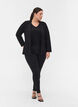 Basic blazer met knoop en sierzakken, Black, Model image number 2