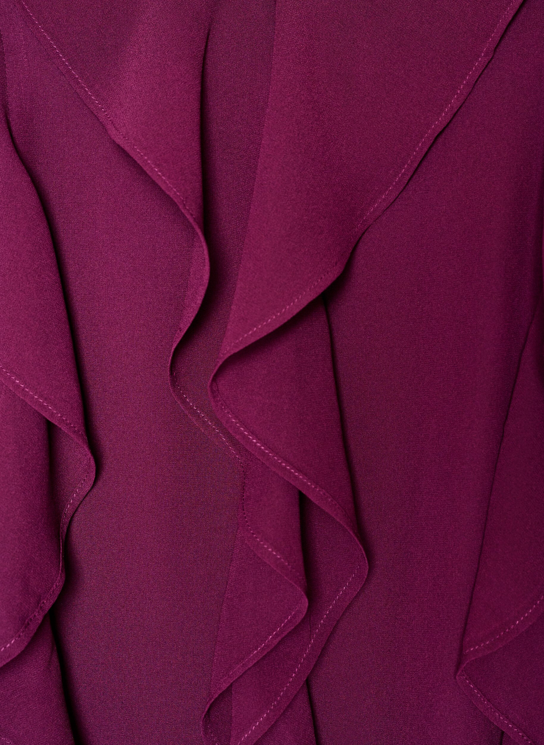 ZizziJurk met ruches en V-hals, Rood, Packshot image number 2