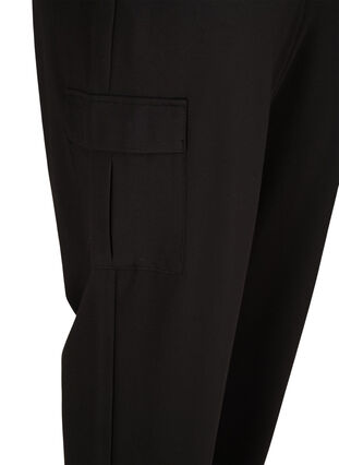 Pantalon cargo avec grandes poches, Black, Packshot image number 3