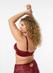 Soutien-gorge embo&icirc;tant en microfibre brillante, Bordeaux fonc&eacute;, Model image number 2