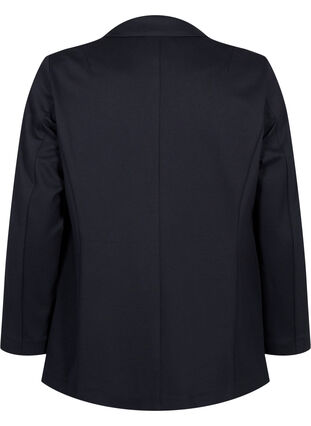 Eenvoudige blazer met knoopsluiting, Black, Packshot image number 1