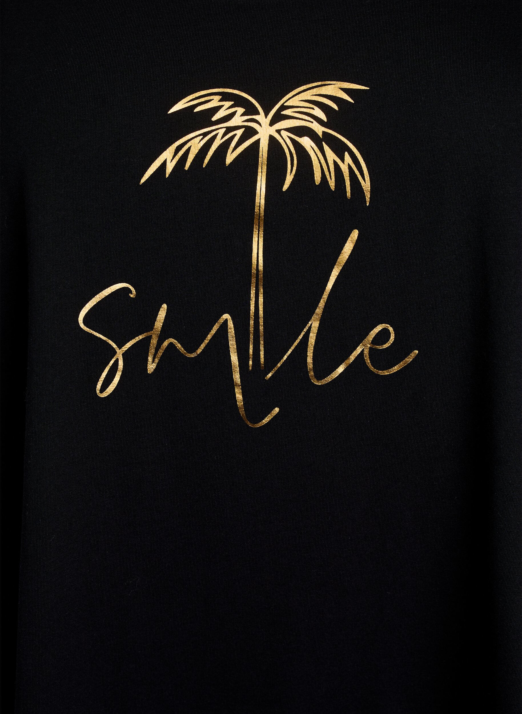 ZizziMouwloze A-lijn jurk, Zwart, Packshot image number 2