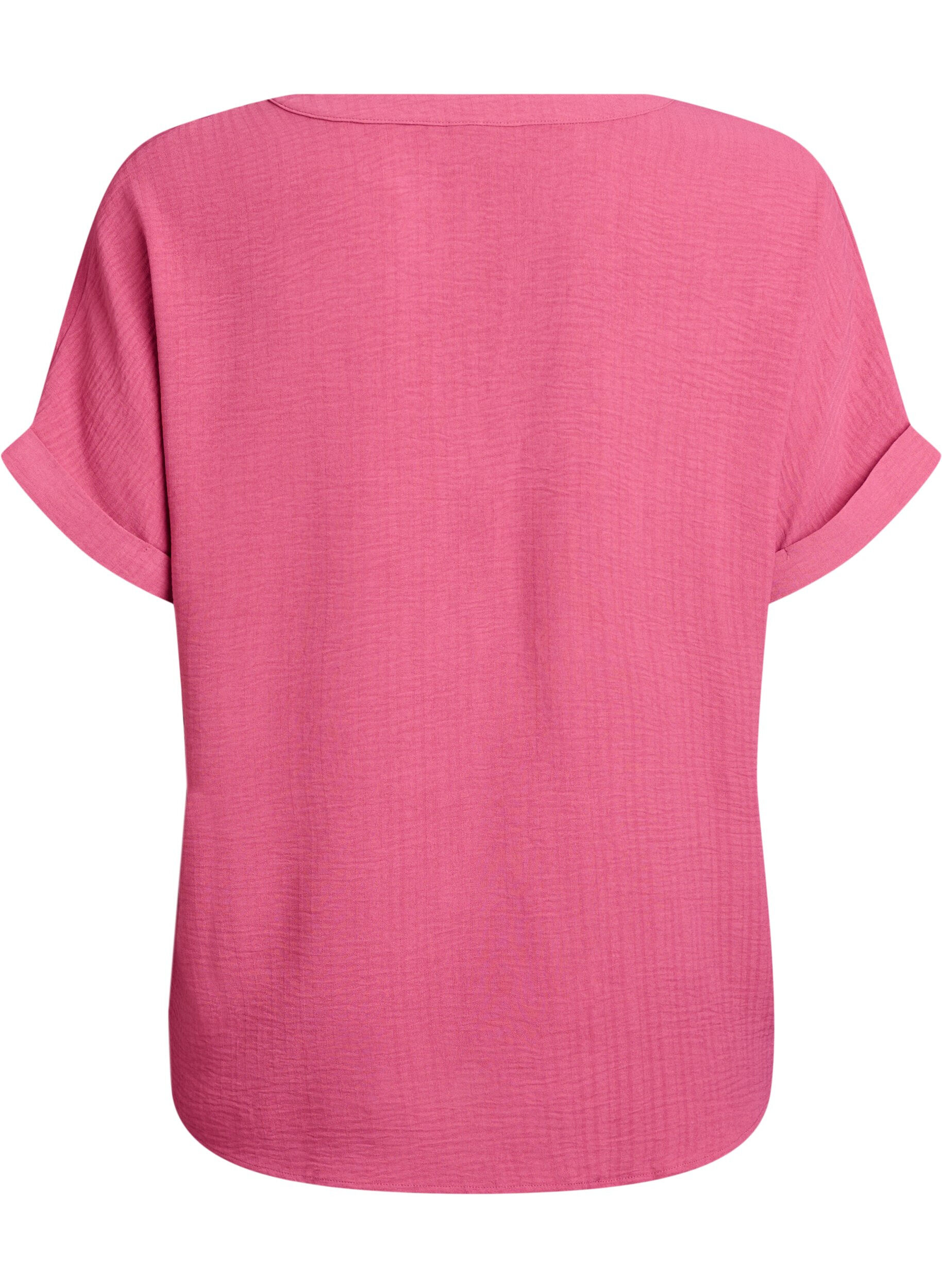 Zizzi Chemisier ample &agrave; manches courtes, Bordeaux, Packshot image number 1