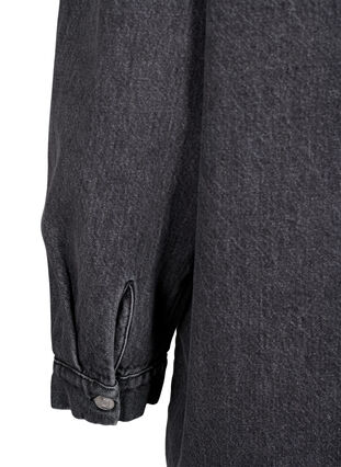 Veste en jean ample avec boutons, Grey Denim, Packshot image number 4