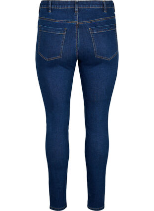 Amy jeans met een hoge taille en super slanke pasvorm, Dark blue, Packshot image number 1