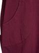 Katoenen jurk met korte mouwen, Donker Bordeaux, Packshot image number 3