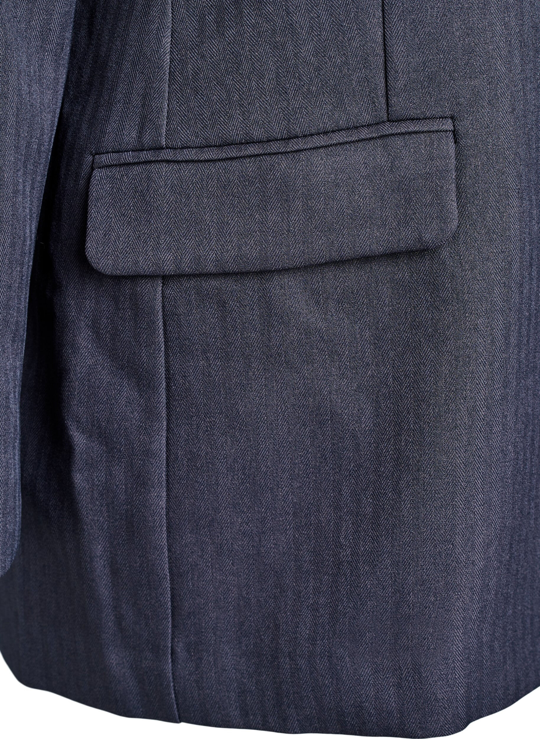 ZizziBlazer classique avec poches, Gris anthracite, Packshot image number 3
