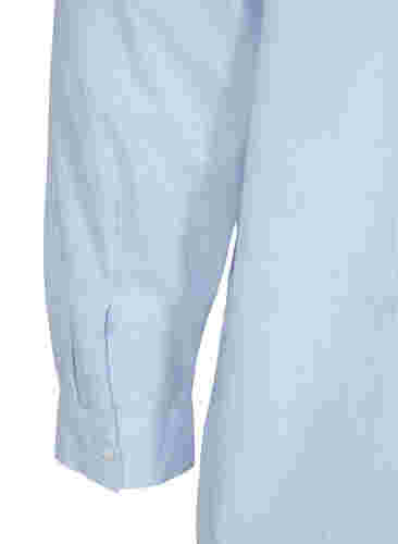 Chemise de nuit rayée en coton, White w. Blue Stripe, Packshot image number 3