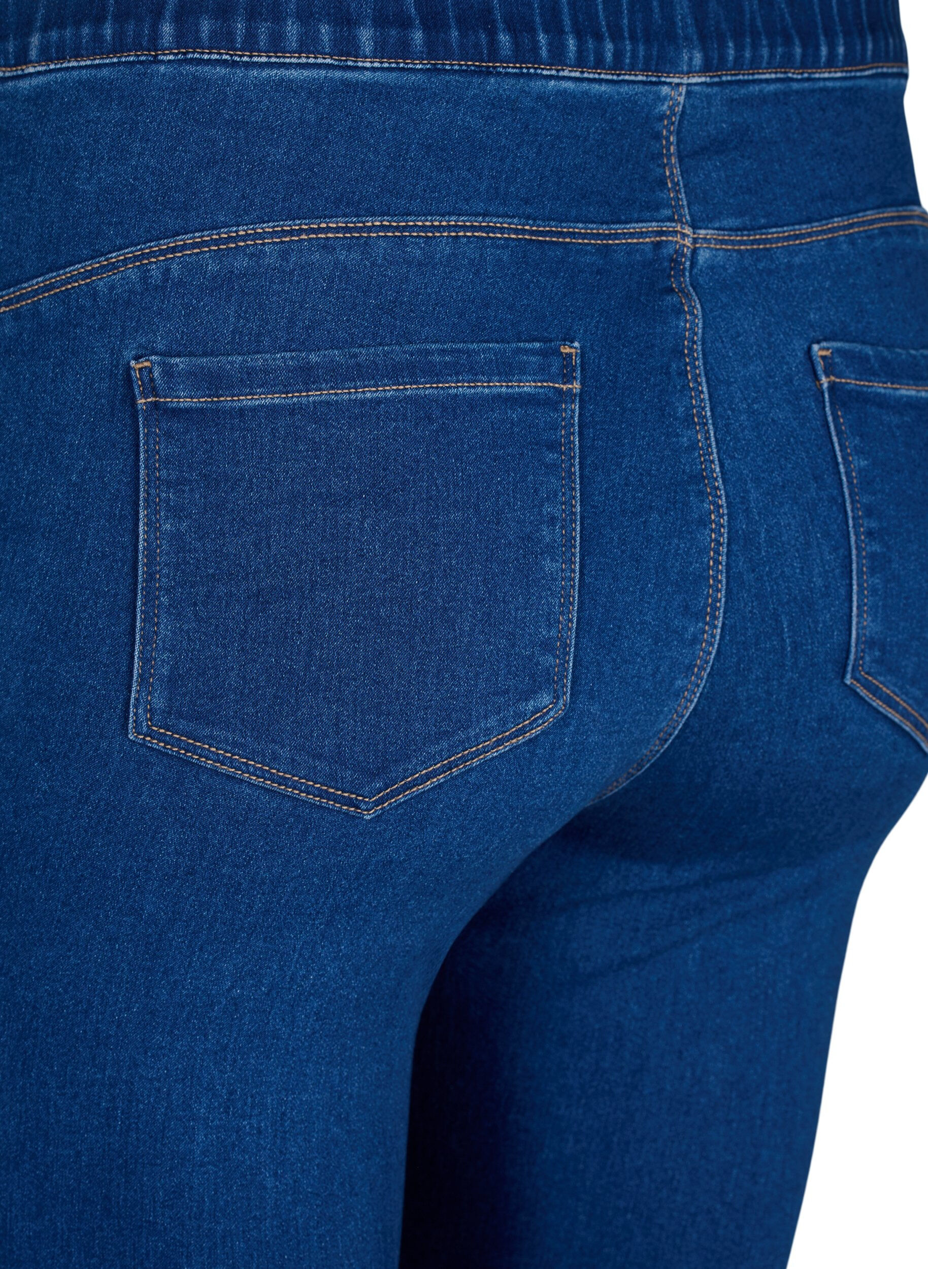 ZizziJeggings &agrave; taille haute., Bleu, Packshot image number 3