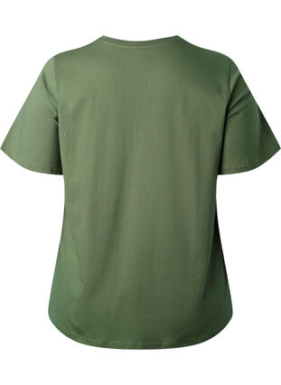 T-shirt en coton biologique avec texte, Thyme SERENITY, Packshot image number 1