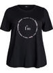 T-shirt met print, Zwart, Packshot image number 0