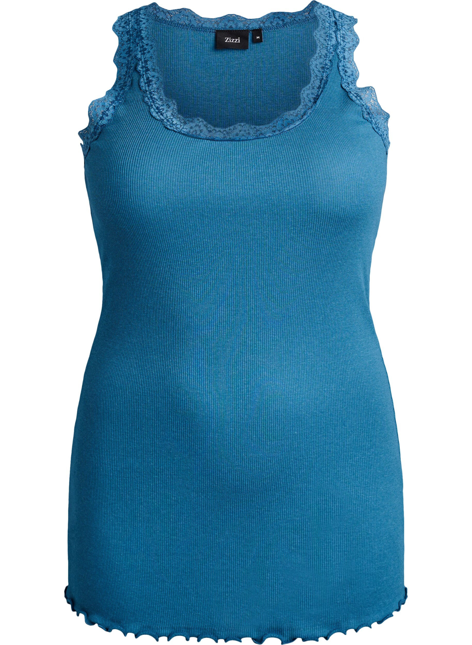Top met kanten afwerking
