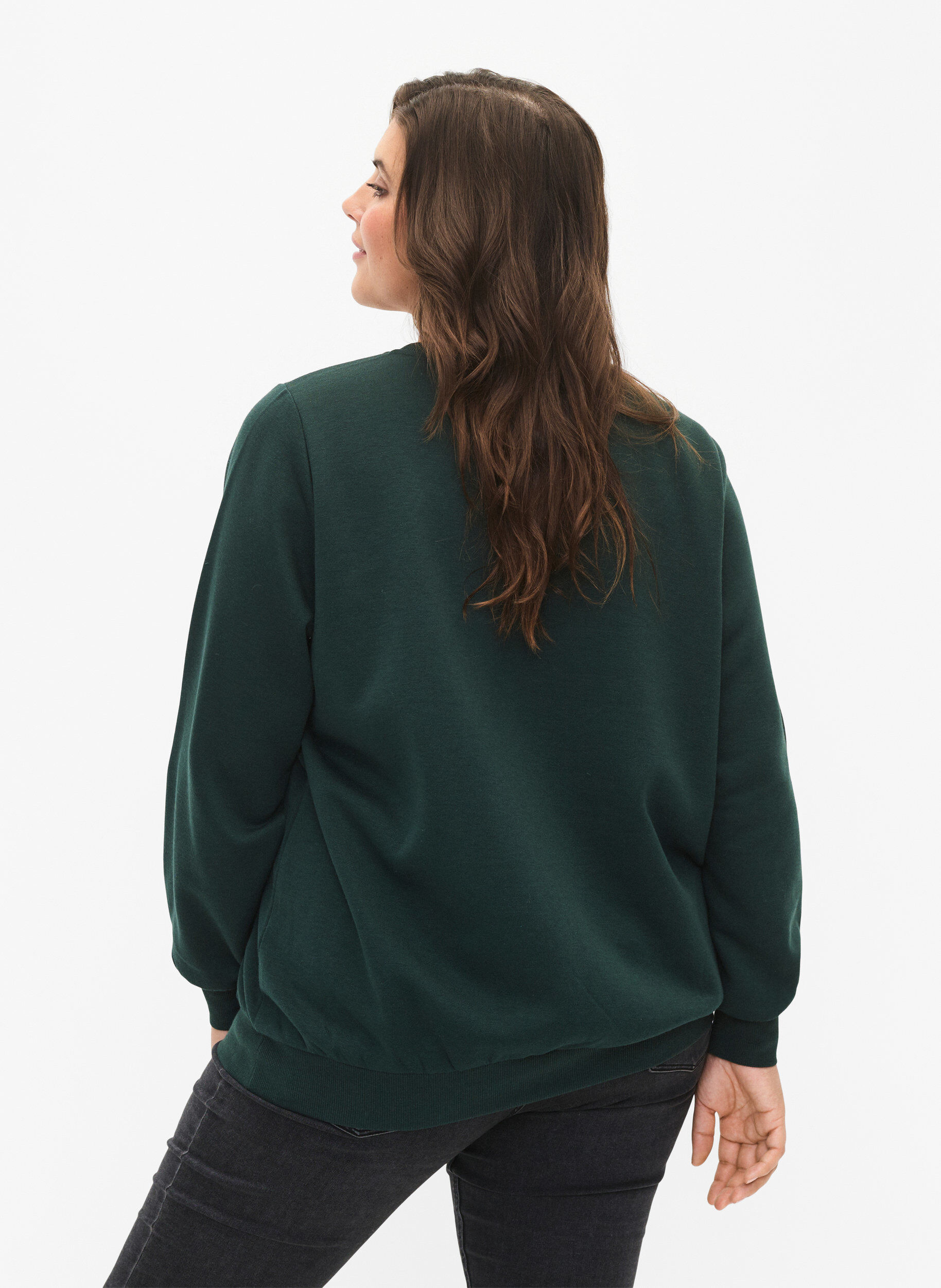 Zizzi Sweatshirt de No&euml;l, Scarab SWEATER, Model image number 1
