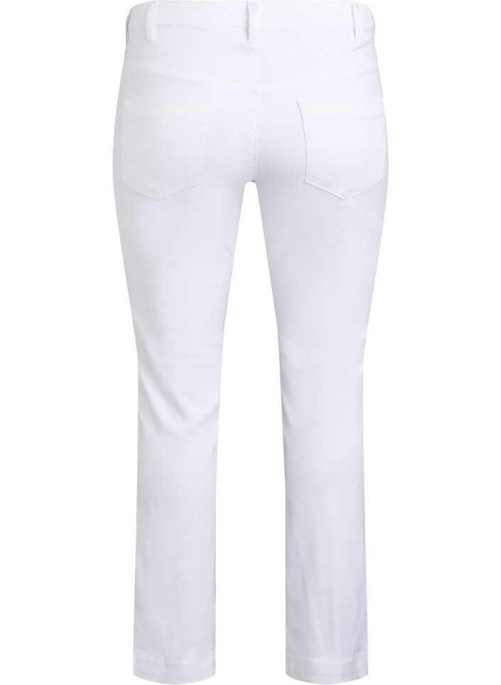 Slim fit Emily jeans met normale taille, Wit, Packshot image number 1