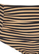 Hoge taille bikinibroekjes met strepen, Bruin, Packshot image number 2