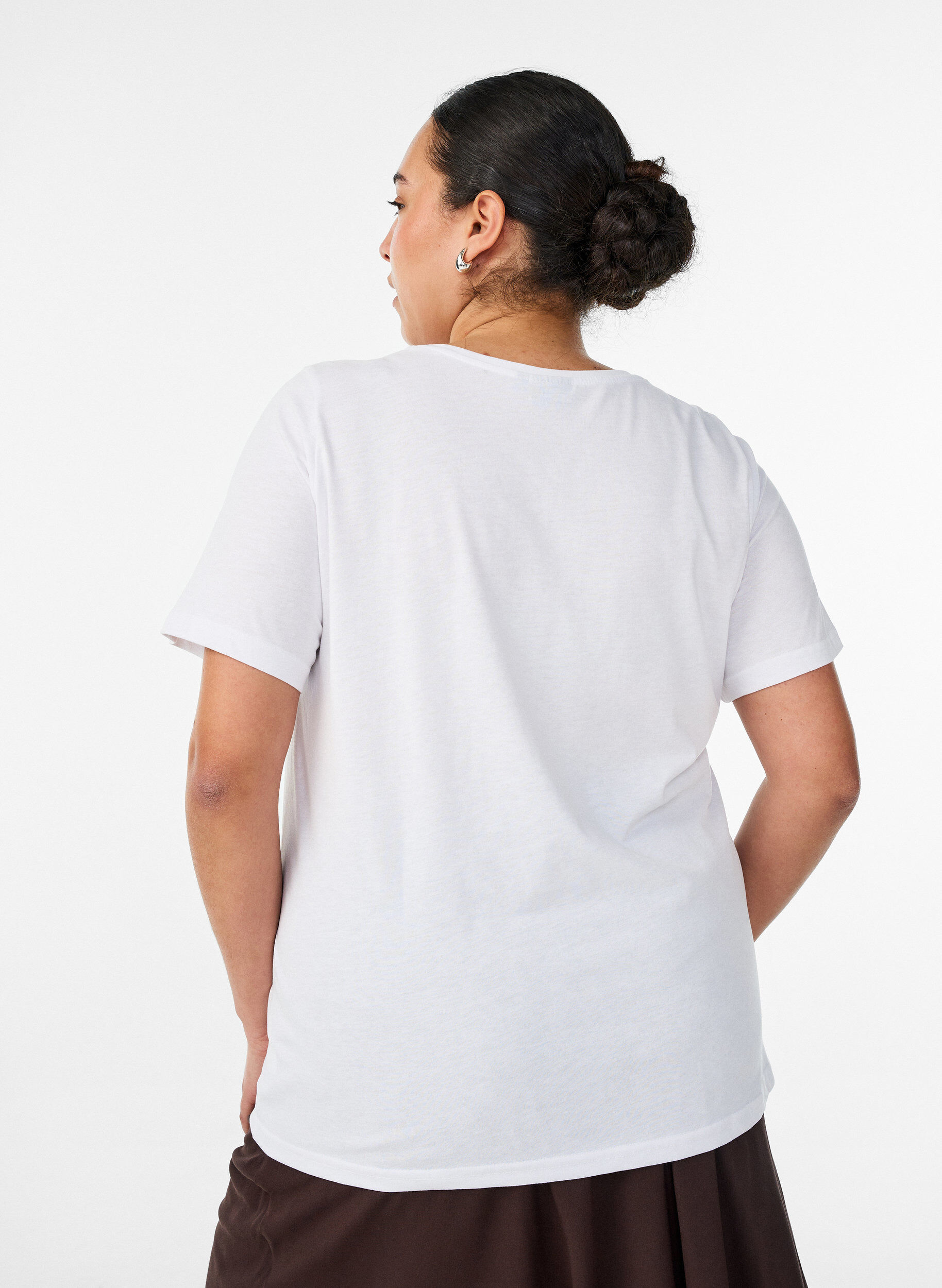 ZizziT-shirt imprim&eacute;, Blanc, Model image number 2