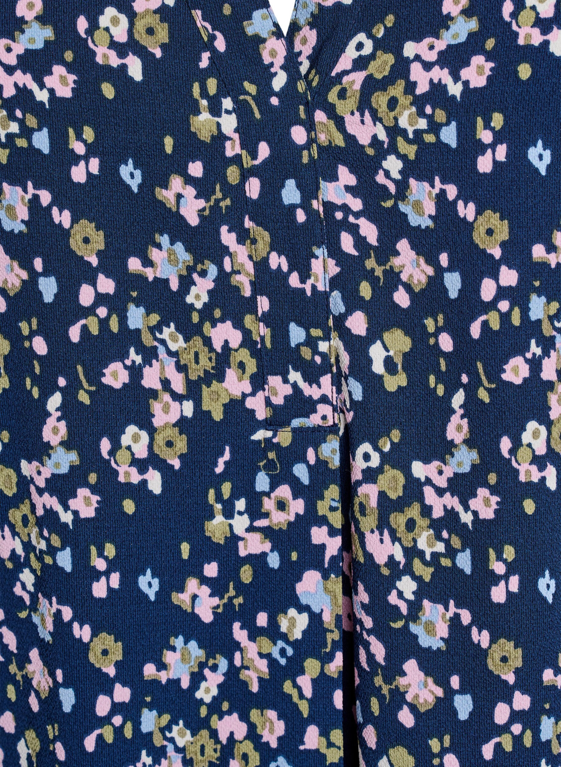 ZizziBlouse met korte mouwen en V-hals, Roze, Packshot image number 2